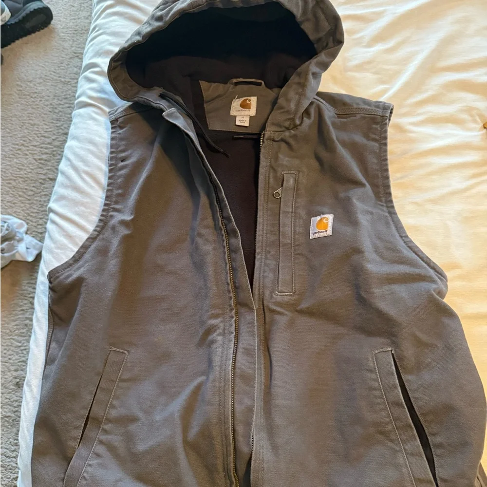 Carhartt Gray Hooded Jacket - Picture 4 of 4